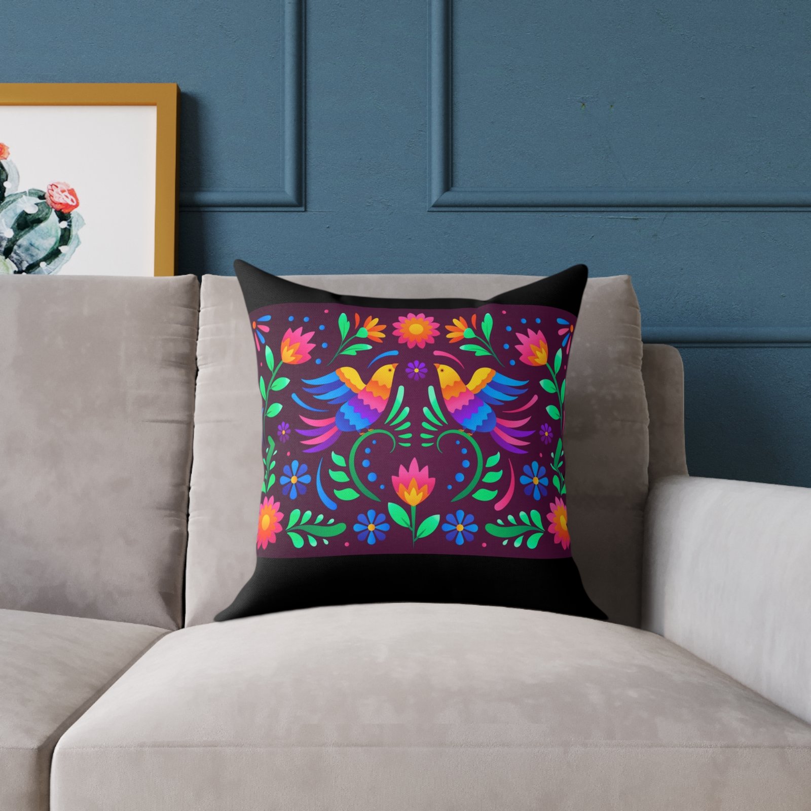 Mexico Square Poly Canvas Pillow - Image 7