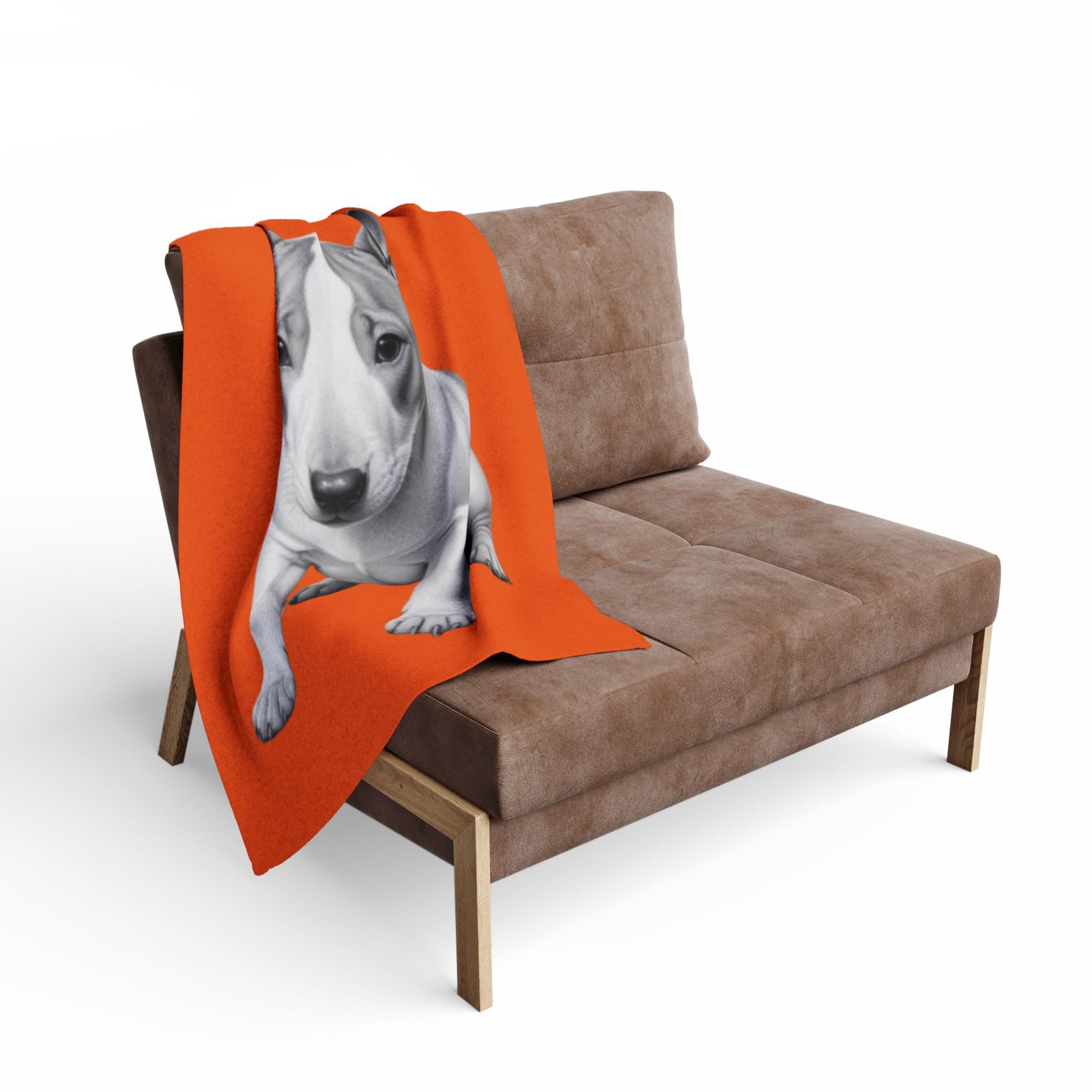 English Bull Terrier Puppy Arctic Fleece Blanket 62 - Image 4