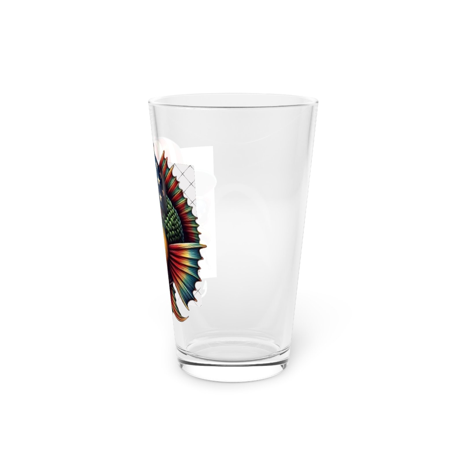 Patriotic Fish Fishing Glass Pint Glass, Unique Beer Glass, Funny Gift for Fisherman, Independence Day Drinkware, Perfect for Summer BBQs - Image 3