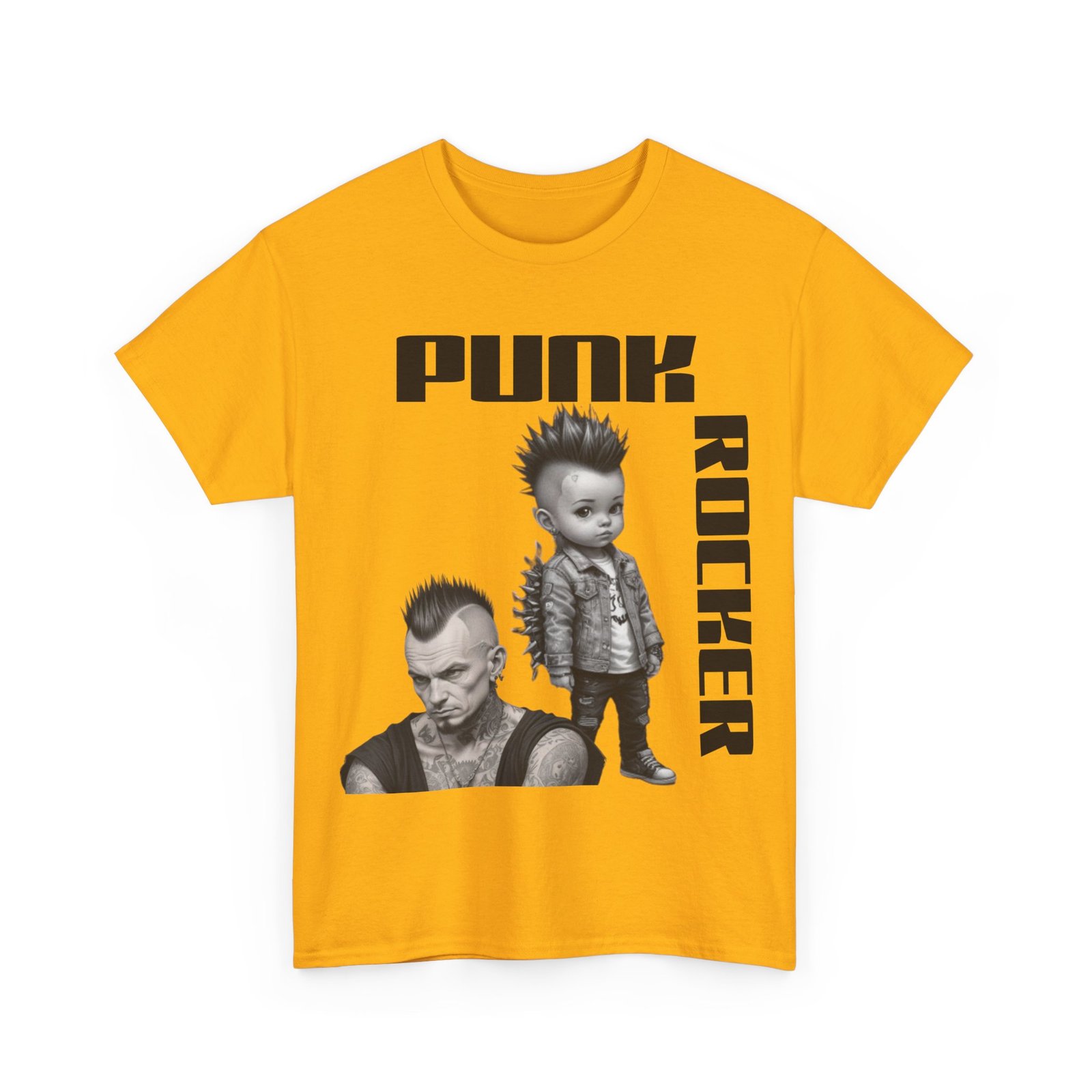 Punk Mother Daughter Father Son Grandparents Grandkids Matching Unisex Heavy Cotton Tee - Image 23