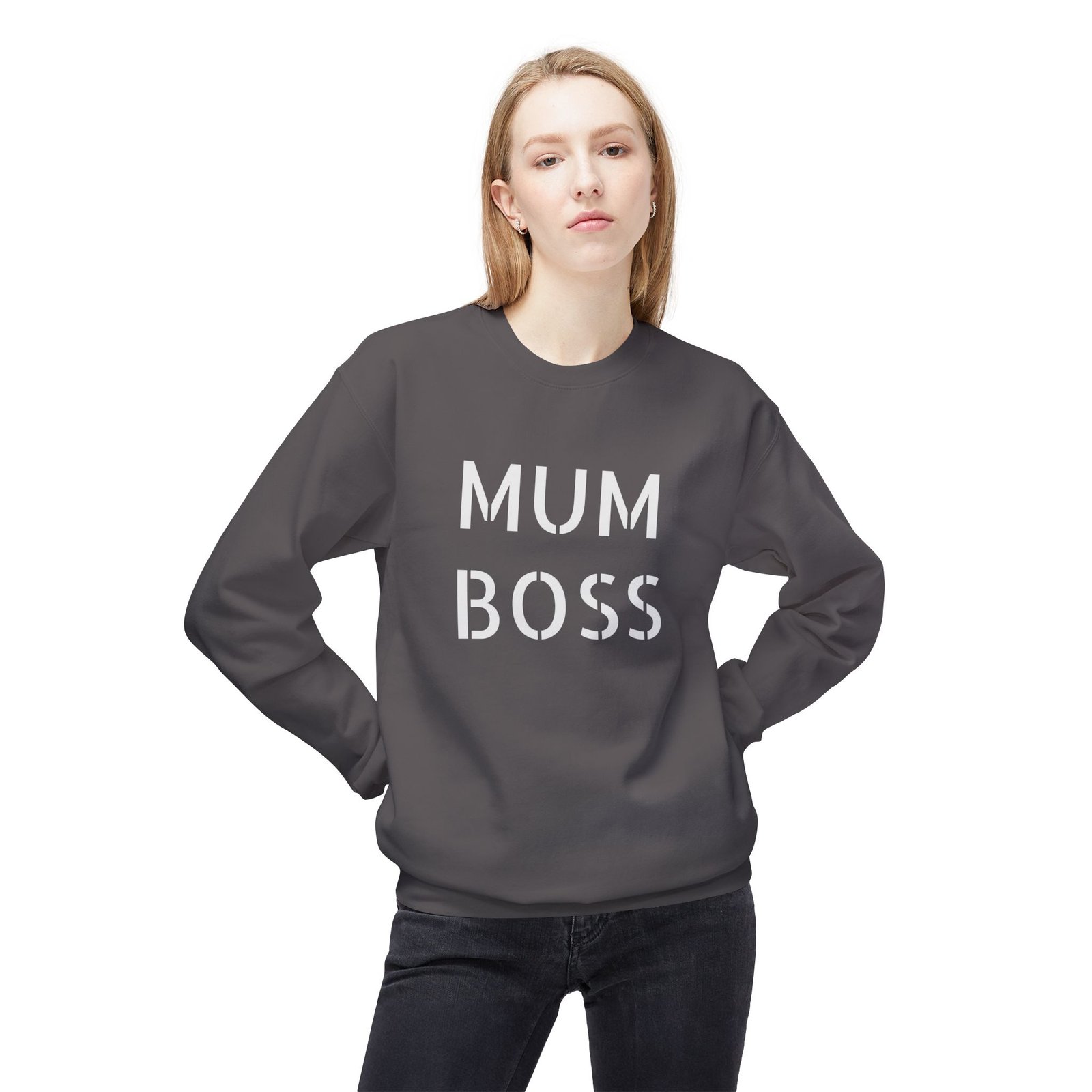 Funny Unisex Crewneck Sweatshirt - Stylish and Cozy 'BOSS' Design for Everyday Wear, Gift for Boss's Day, Casual Outerwear, Comfy Gift Idea - Image 11