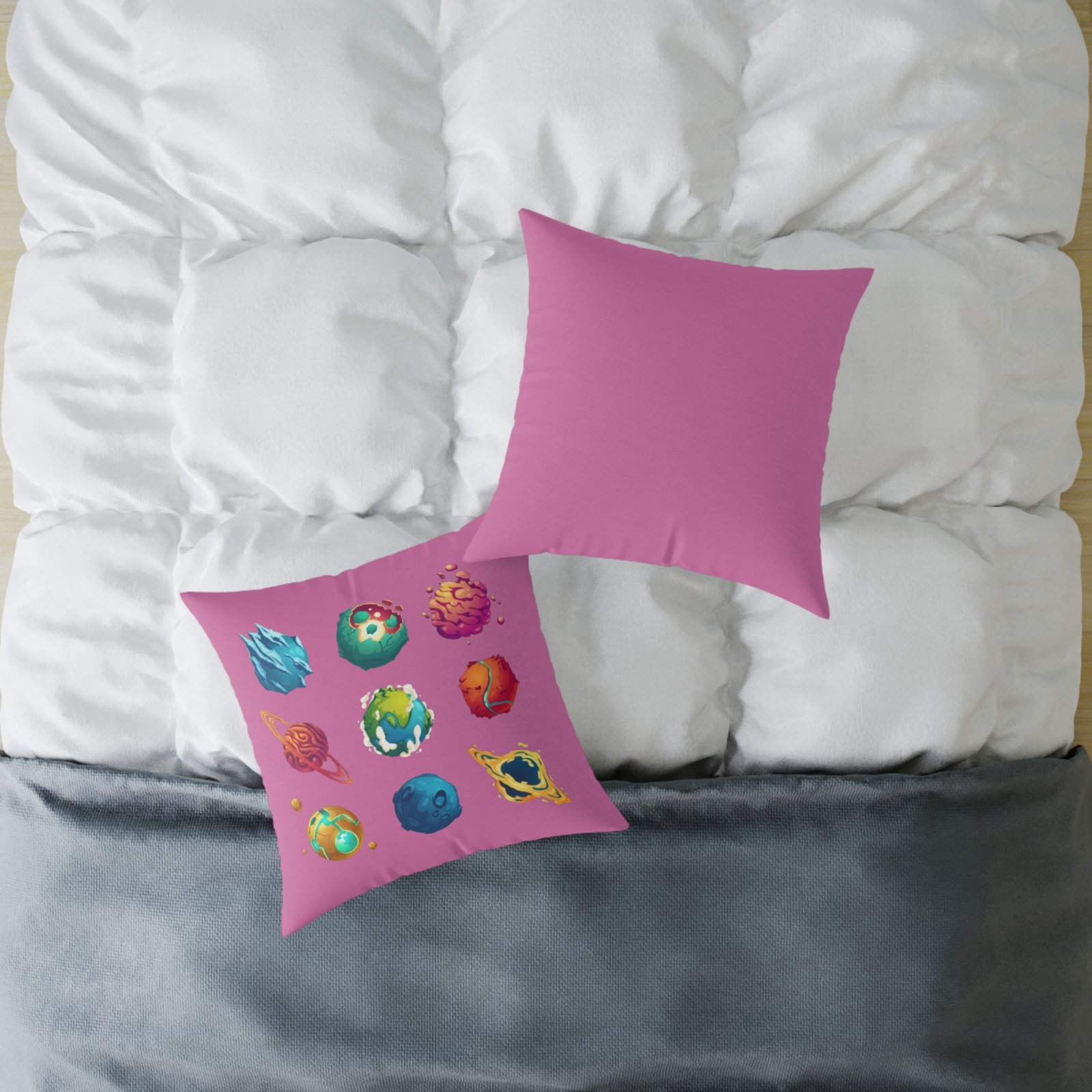 Outer Space Square Poly Canvas Pillow - Image 12