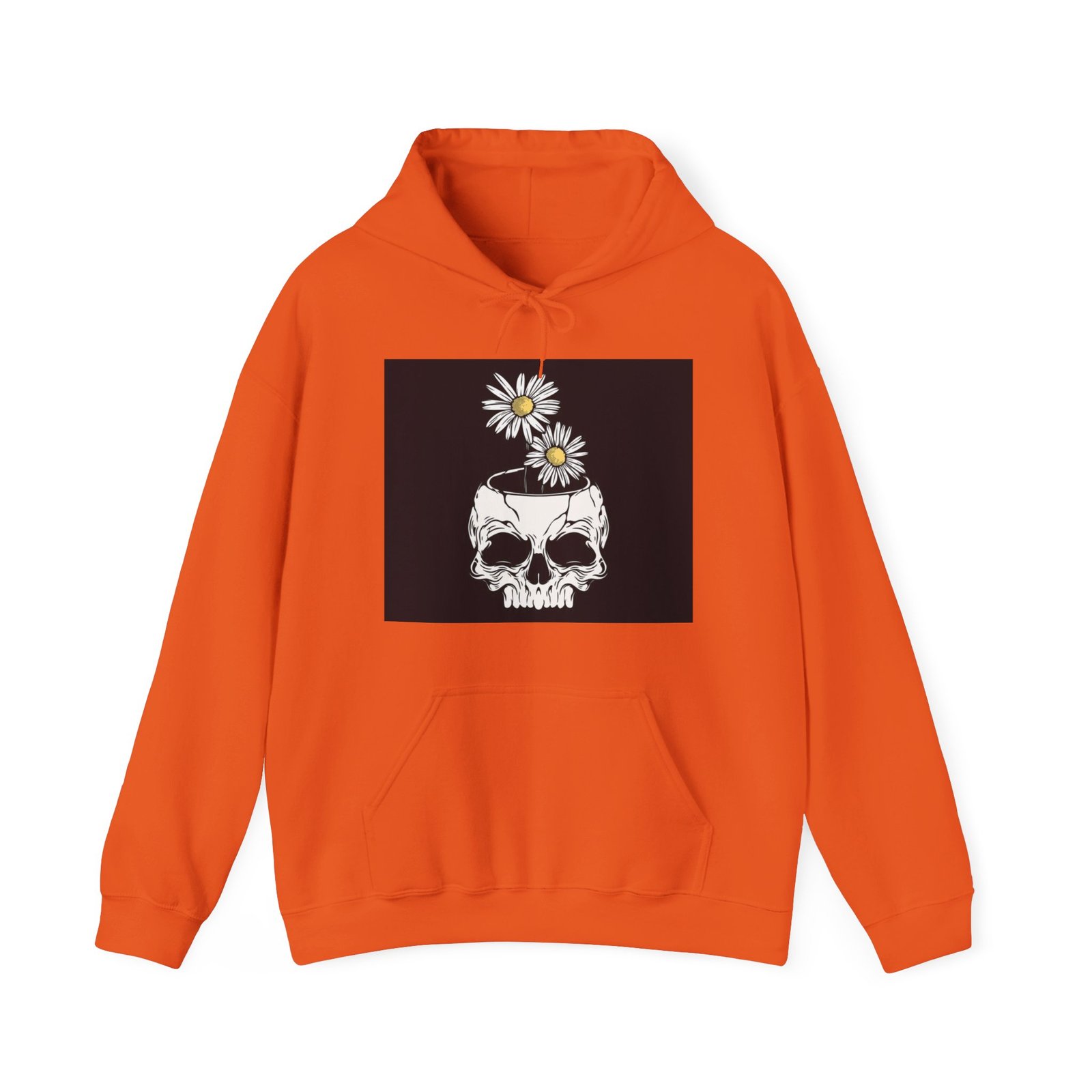 Skull Roses Tattoo Flowers Hoodie, Gothic Sweatshirt, Edgy Pullover, Dark Floral - Image 25