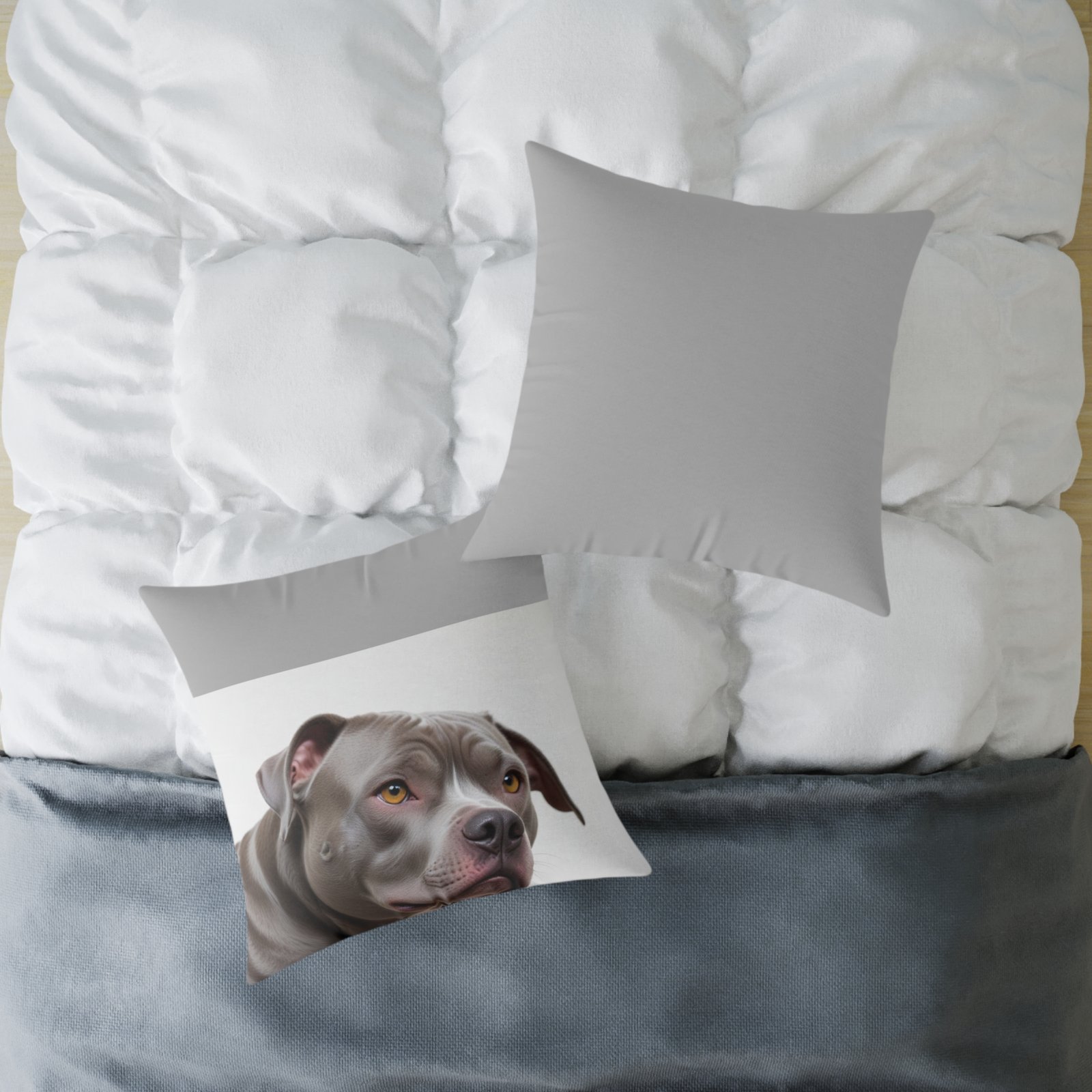Staffordshire Bull Terrier Square Poly Canvas Pillow - Image 16