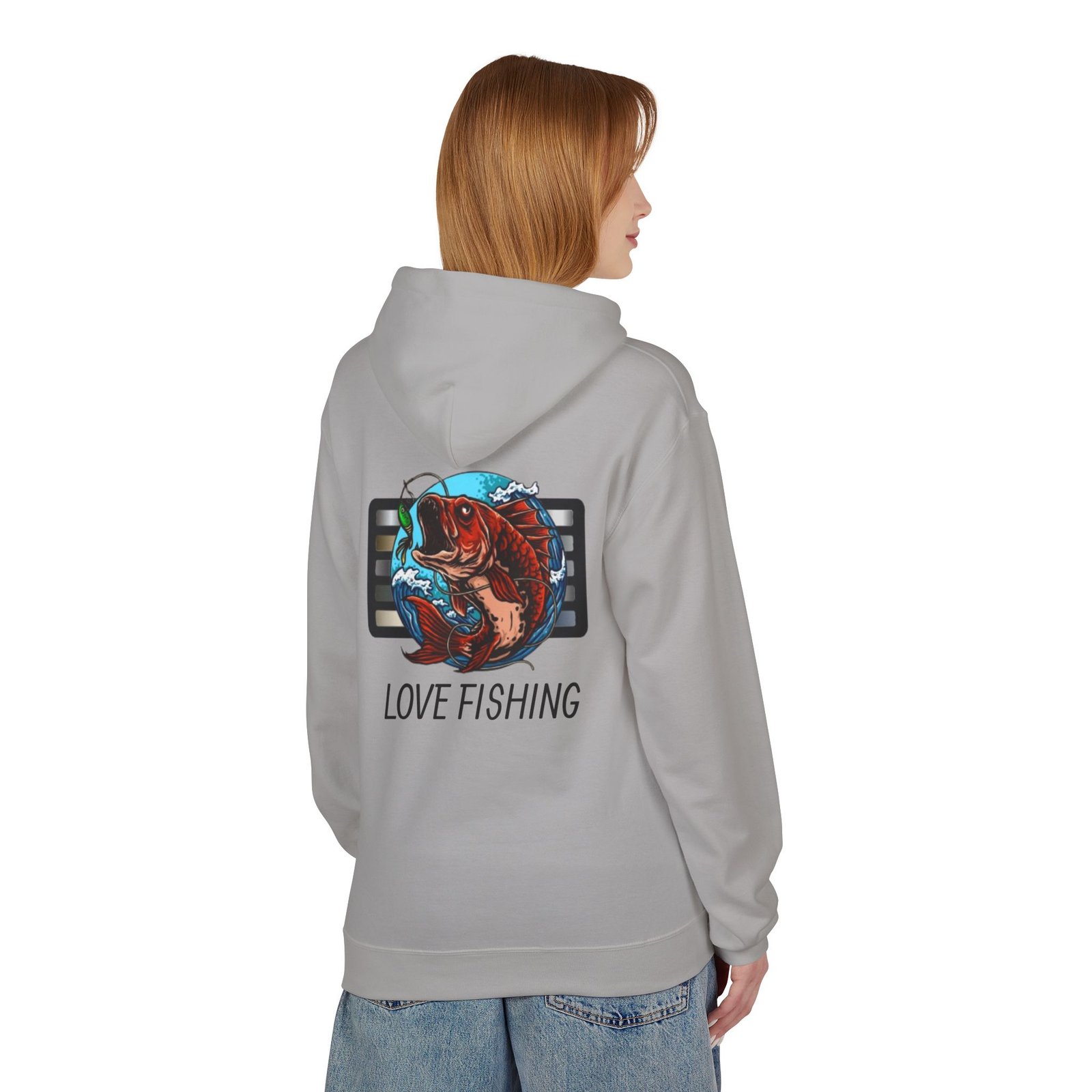 Fishing Adventure Water Sport Fleece Hoodie | Perfect Gift for Anglers, Outdoor Enthusiasts, Fishing Trips, Birthdays, and Summer - Image 8