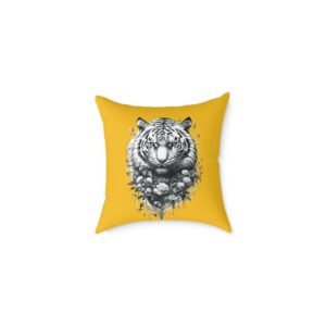 Tiger Square Poly Canvas Pillow
