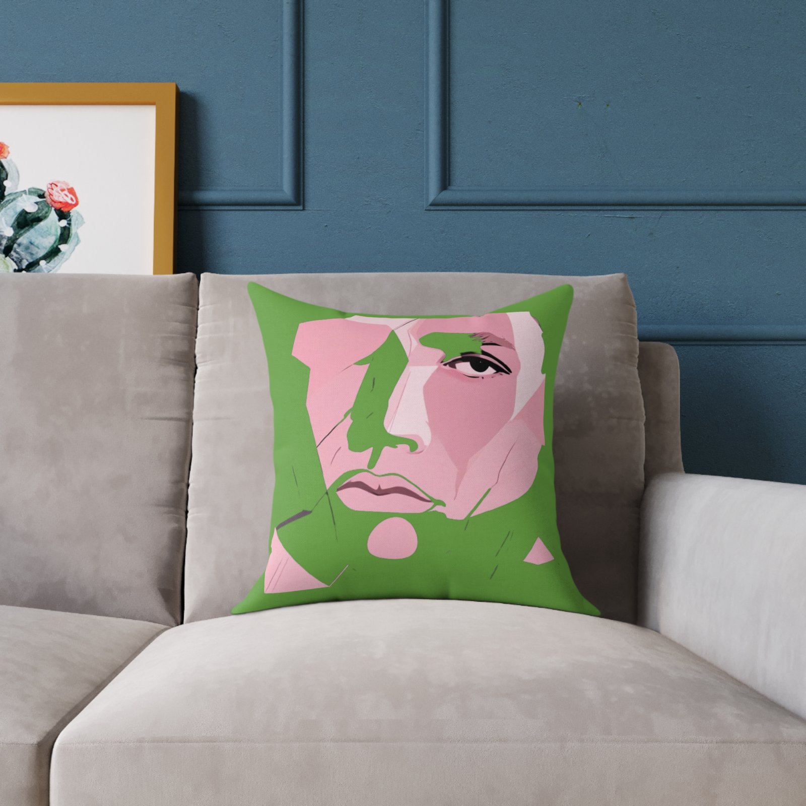 Abstract Square Poly Canvas Pillow - Image 3
