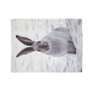 Cute Rabbit Soft Blanket bunnie cover bed lounge fleece baby blanket toddler throw kids throw childrens blanket rabbit throw travel blanket