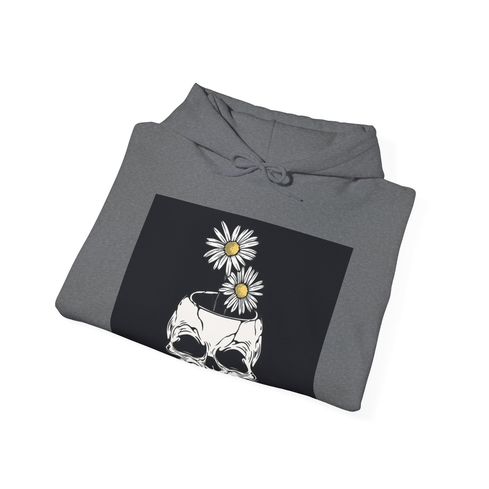 Skull Roses Tattoo Flowers Hoodie, Gothic Sweatshirt, Edgy Pullover, Dark Floral - Image 44