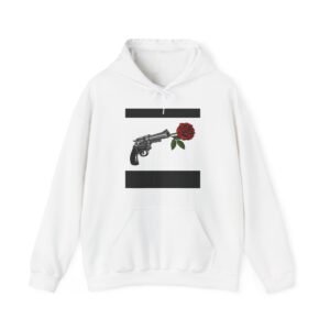 Skull Roses Tattoo Flowers Hoodie, Gothic Sweatshirt, Edgy Pullover, Dark Floral