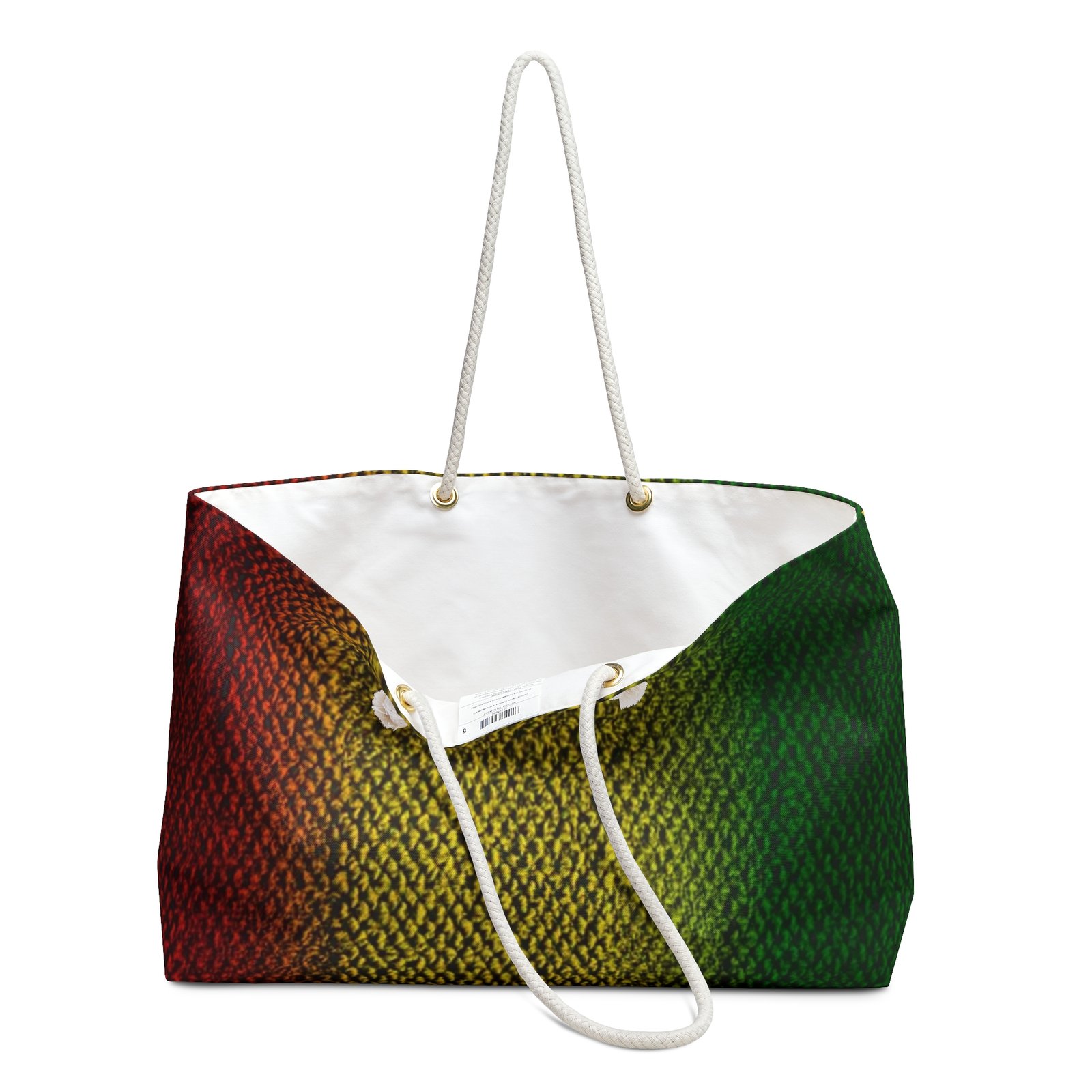Jamaica Rasta Reggae Pattern Stylish Women Weekender Bag - Image 3