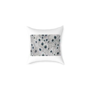 Pea cock Prin t Cushion G ift Square Poly Canvas Pillow Pea cock Prin t , G ift Cushion, Lounge Cushion, Bedroom Cushion, Cushion G ift , ,