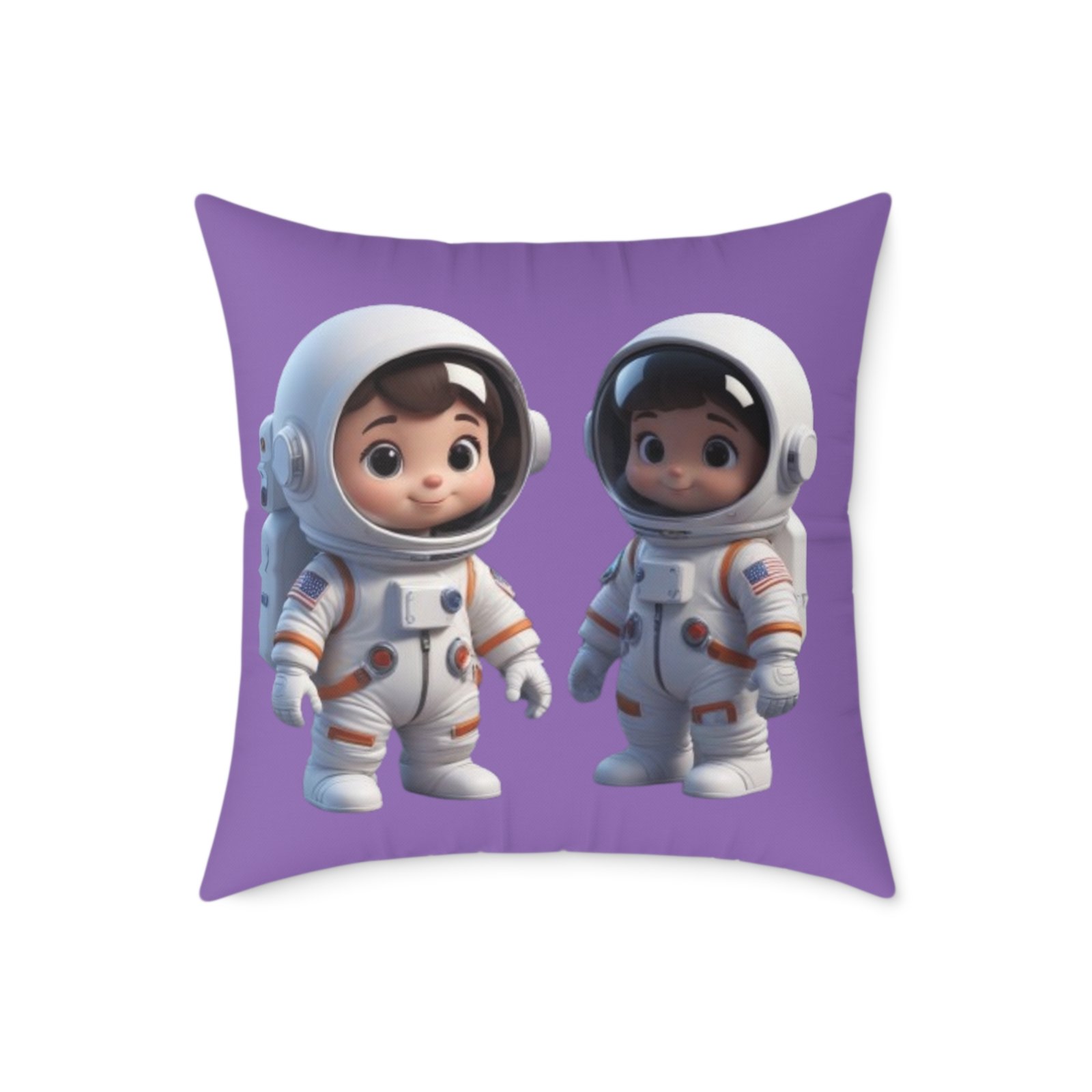 Astronauts Square Poly Canvas Pillow 08 - Image 13