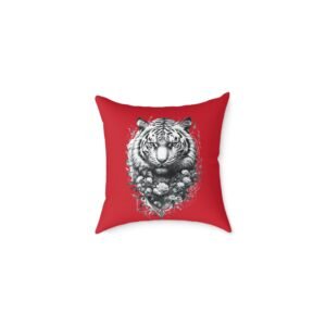 Tiger Square Poly Canvas Pillow