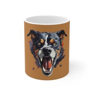 Bull Terrier Ceramic Coffee Cups, 11oz, 15oz