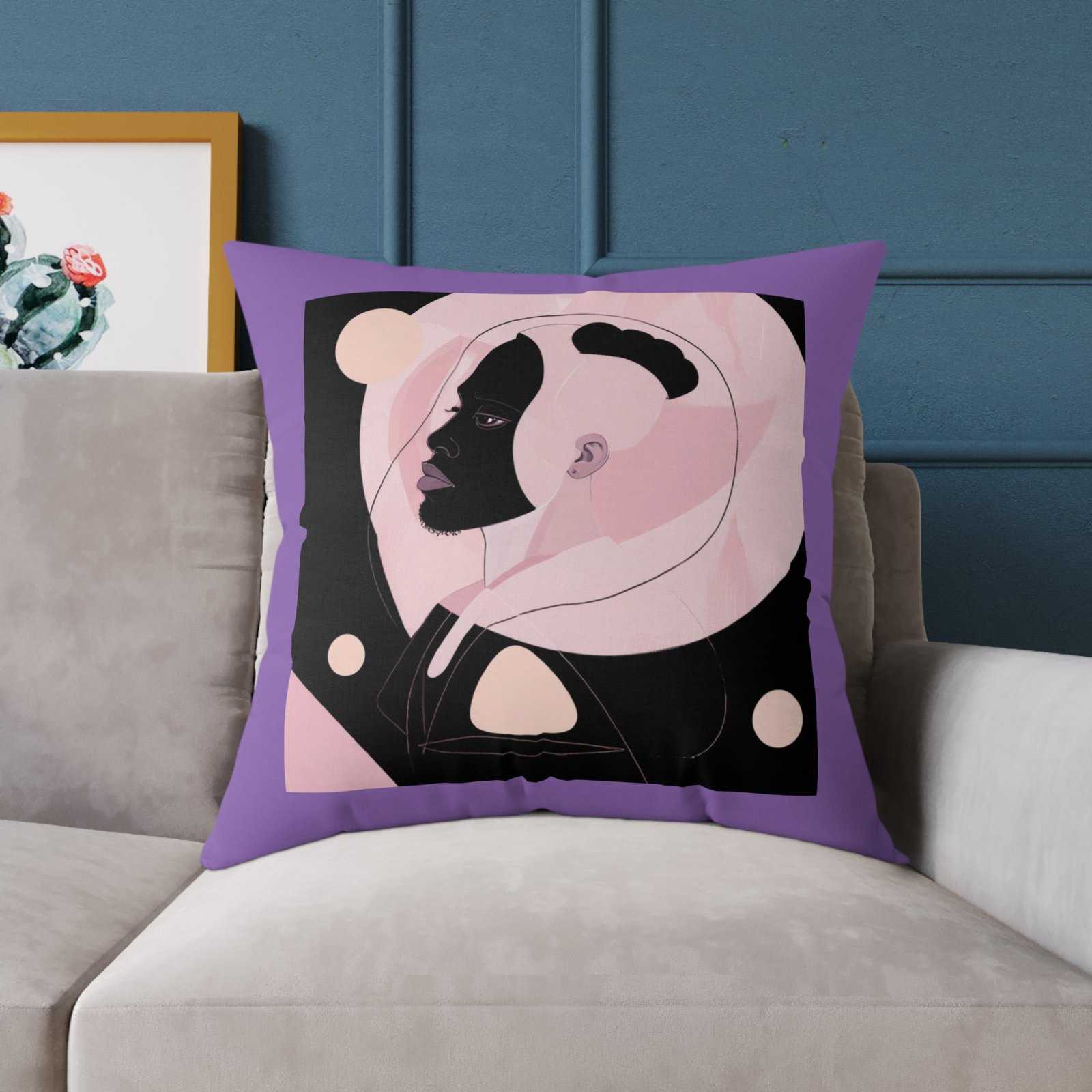 Abstract Square Poly Canvas Pillow - Image 19