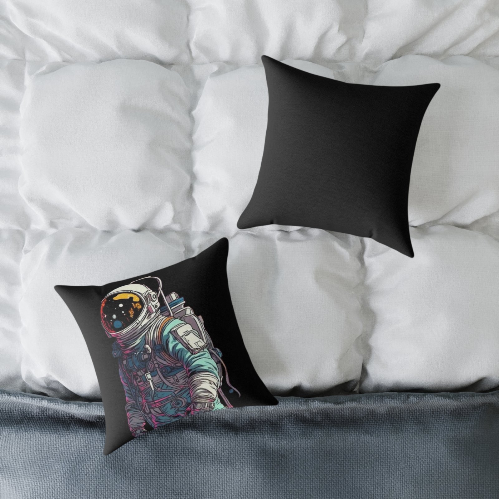 Astronaut Square Poly Canvas Pillow - Image 4