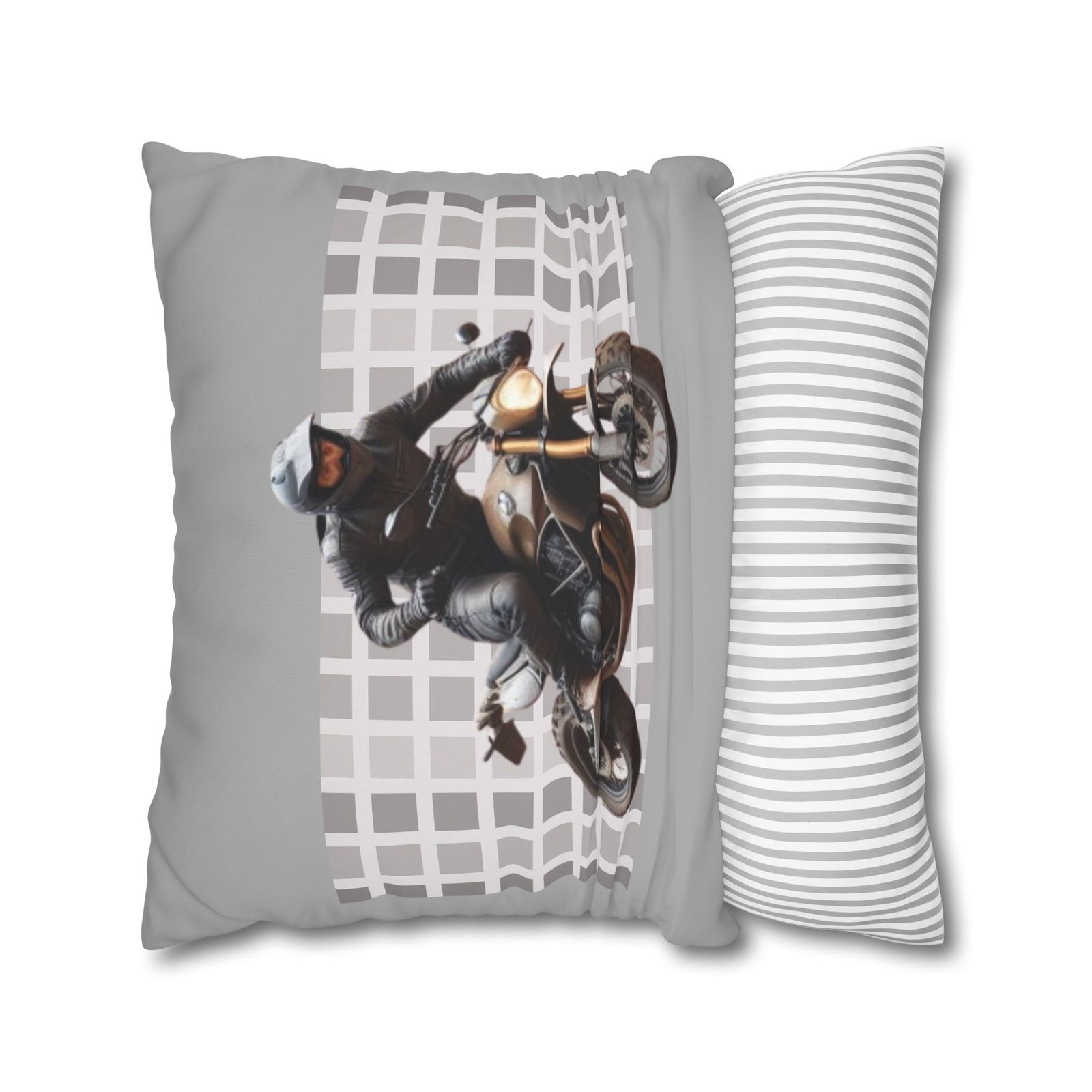 Scrambling Bikes Square Poly Canvas Pillowcase - Image 14