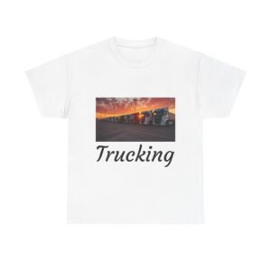 Truckers Lorry Transport Truckers Lorry Unisex Heavy Cotton Tee - Truckers Life, Casual Tee, Truck Driver Gift, Travel Apparel, Road Trip Shirt, Everyday Comfort