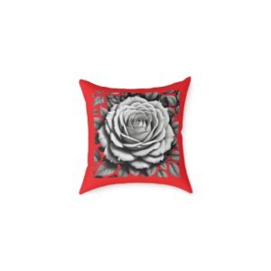 Roses Square Poly Canvas Pillow