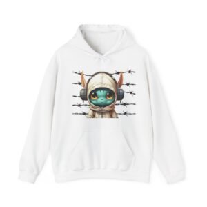 Futuristic Robot Hoodie - Sci-Fi Alien Design