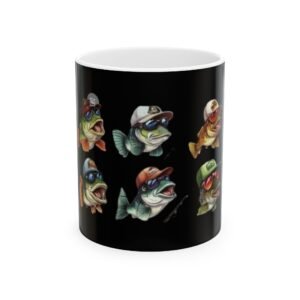 Fishing Fish Water Sports Ceramic Mug - Perfect for Coffee Lovers, Floral Art, Home Decor, Gift Ideas, 11oz, 15oz