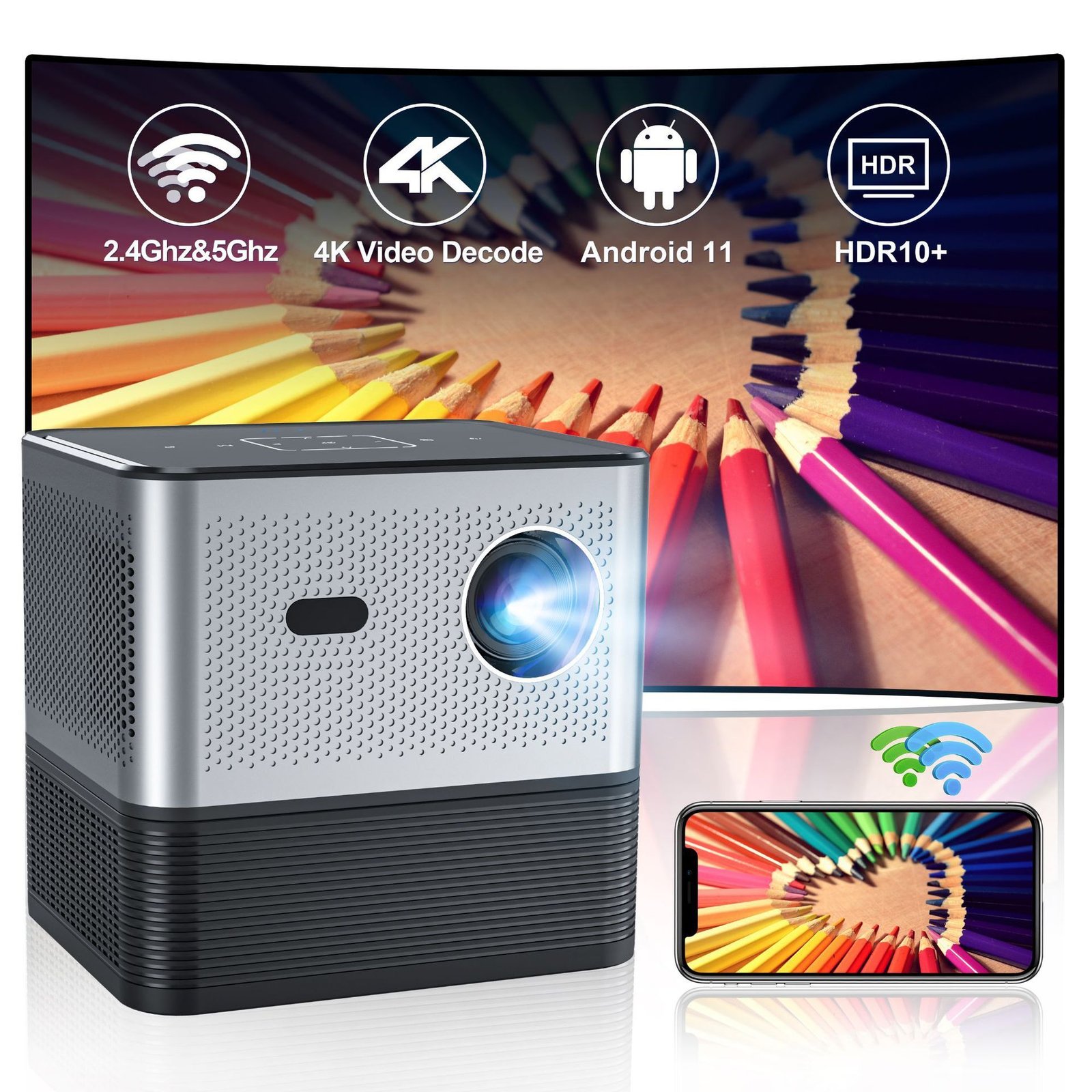 Projector Mini Office Culture Home Living Room Bedroom - Image 2