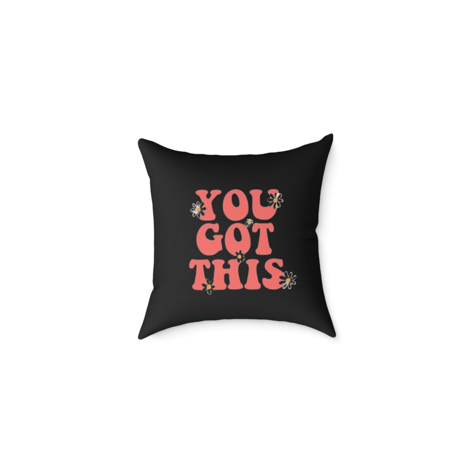 Positivity Self Help Square Poly Canvas Pillow