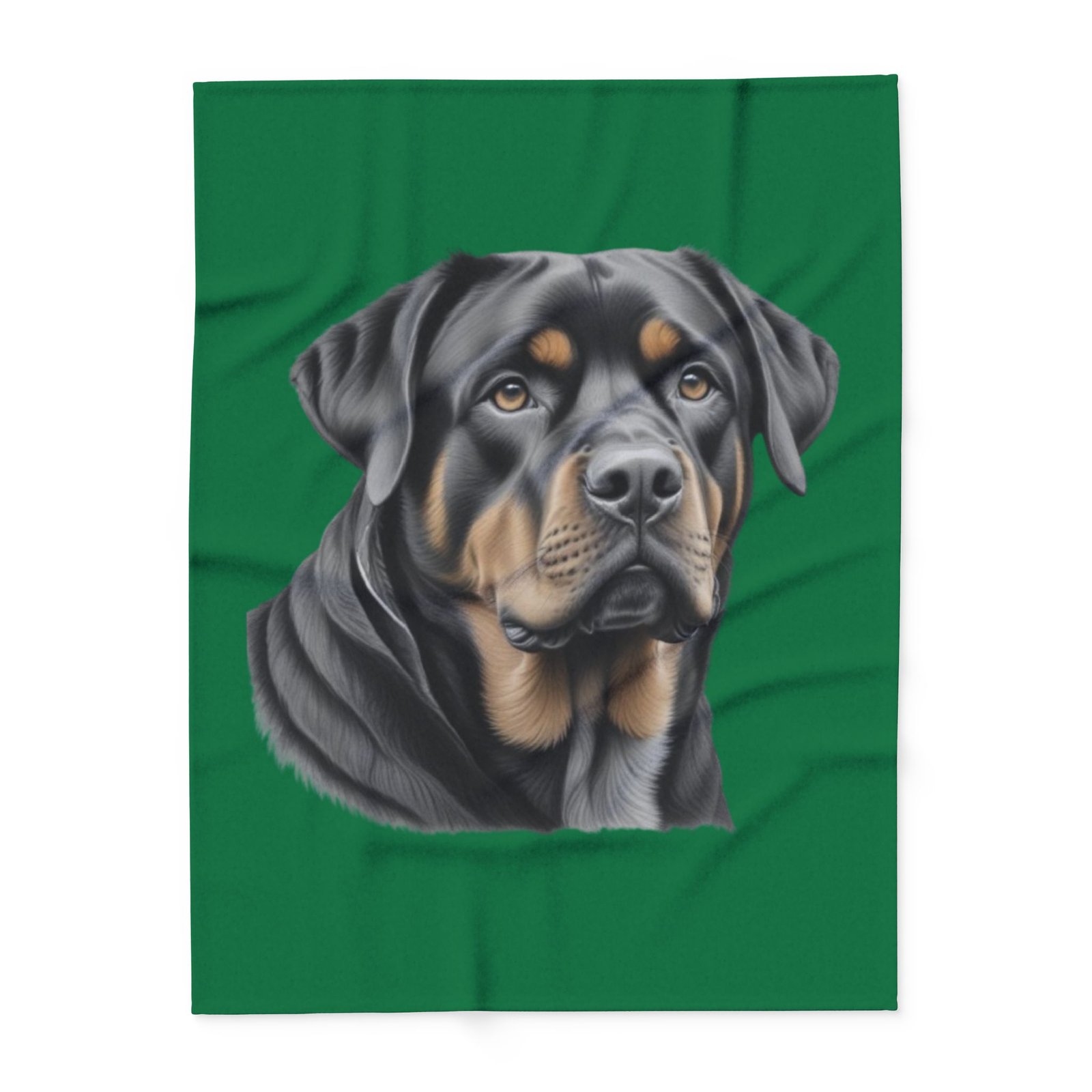 Rottweiller Puppy Arctic Fleece Blanket 08 - Image 9