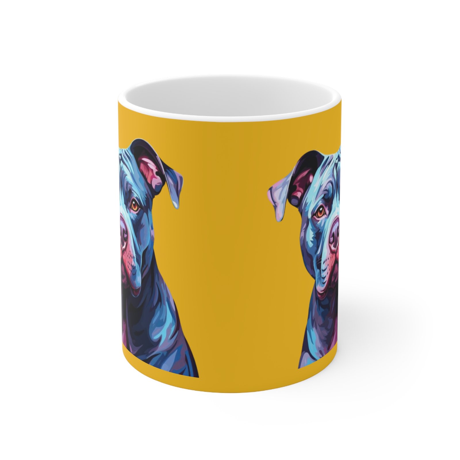Bull Terrior Ceramic Coffee Cups, 11oz, 15oz