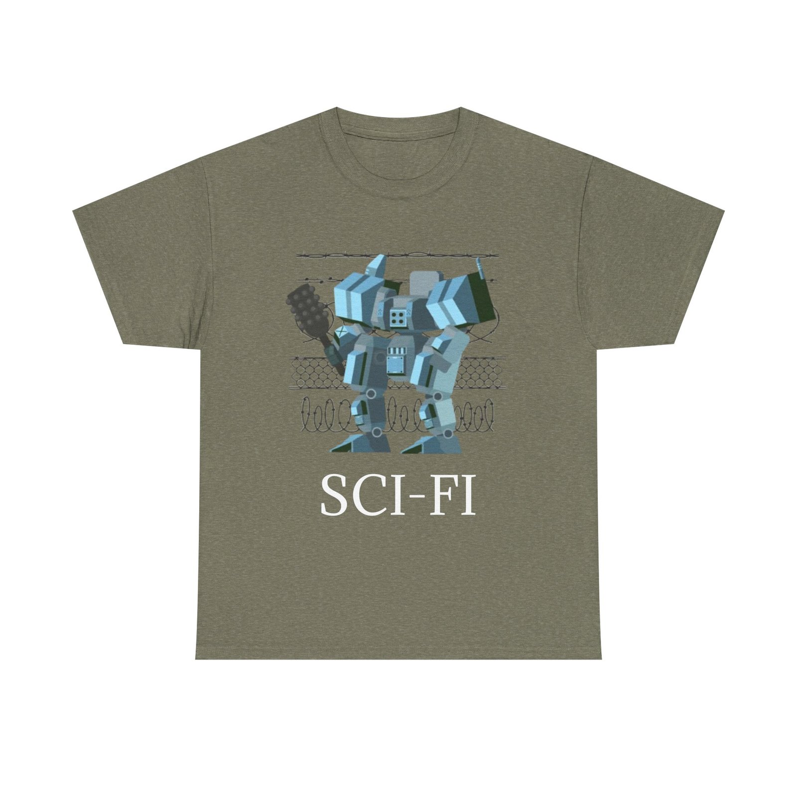 Sci-Fi Robot Futuristic Tee, Unisex Cotton T-Shirt, Geeky Clothing, Perfect Gift for Sci-Fi Lovers, Casual Wear, Unique Graphic Tee - Image 33