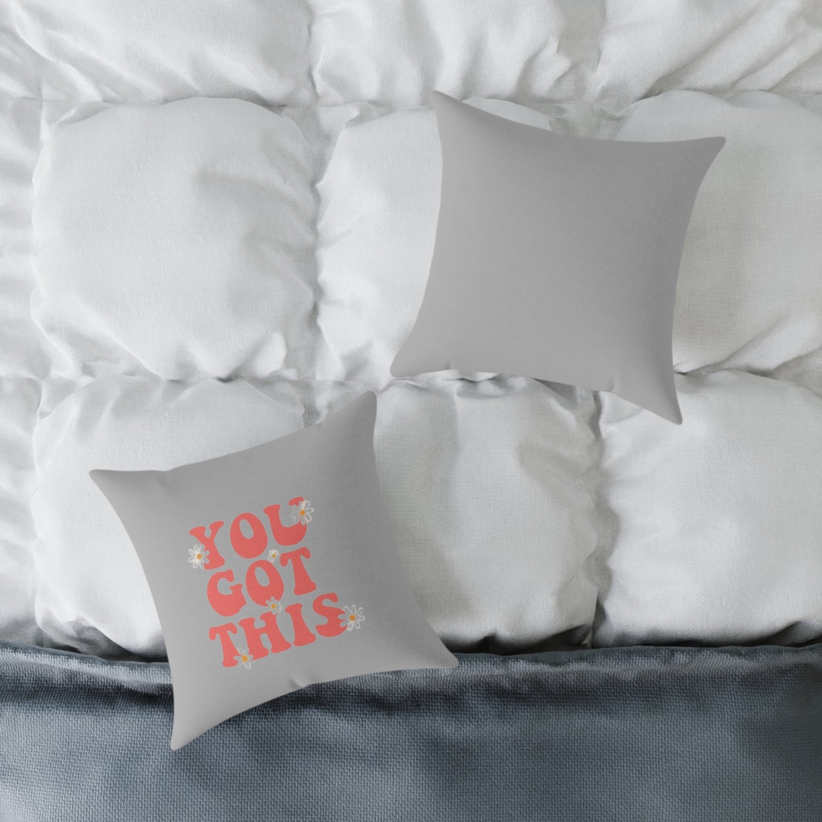Positivity Self Help Square Poly Canvas Pillow - Image 4