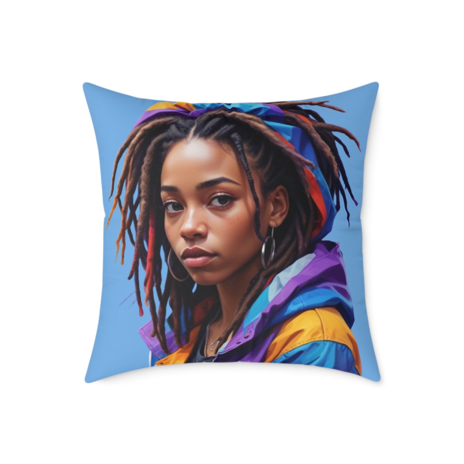 Zara Square Poly Canvas Pillow - Image 13