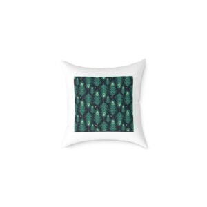 Pea cock Prin t Cushion G ift Square Poly Canvas Pillow Pea cock Prin t , G ift Cushion, Lounge Cushion, Bedroom Cushion, Cushion G ift , ,