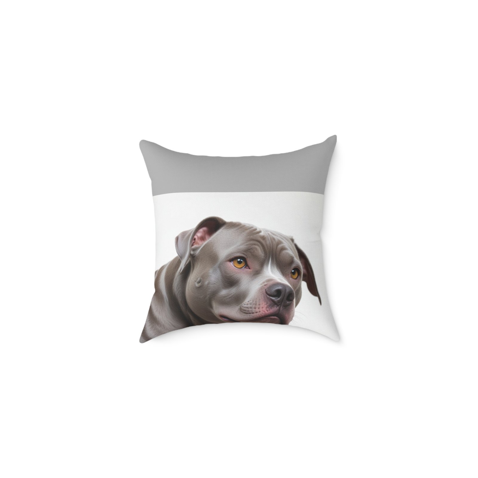 Staffordshire Bull Terrier Square Poly Canvas Pillow