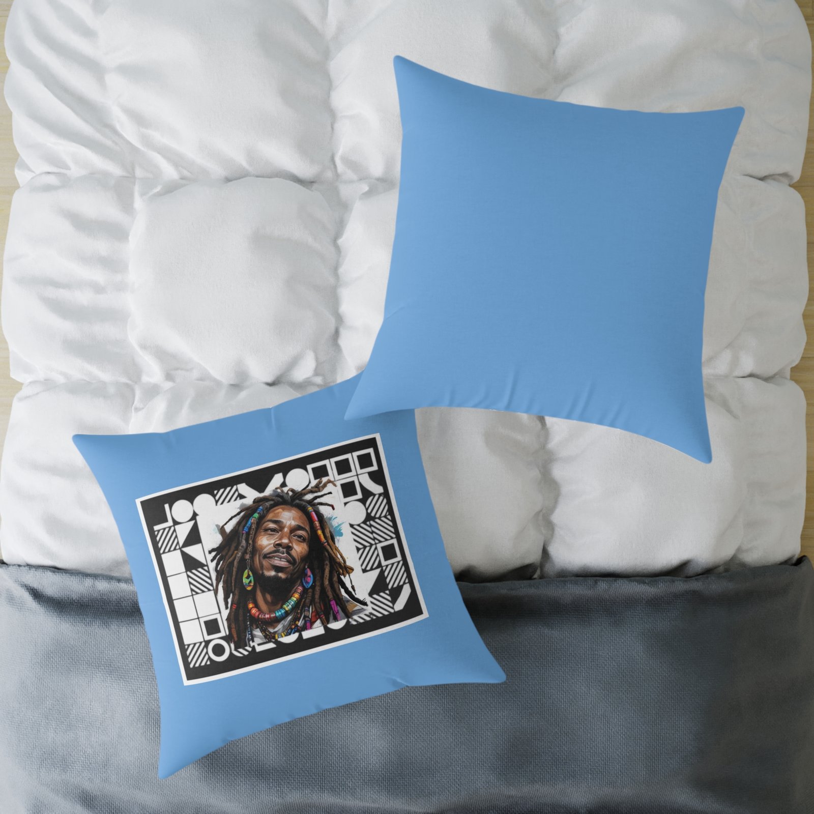 Rastafarian Square Poly Canvas Pillow - Image 20