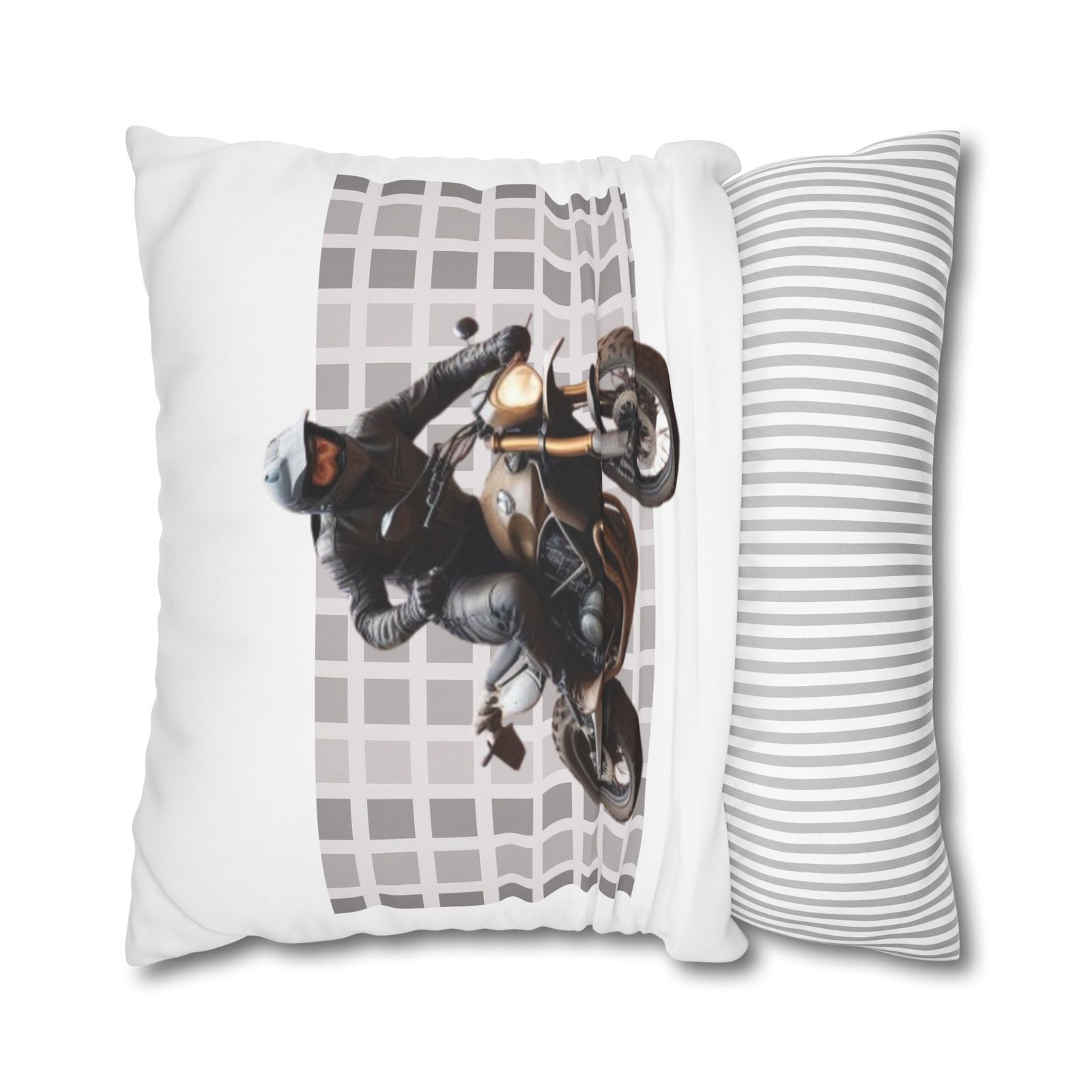 Scrambling Bikes Square Poly Canvas Pillowcase - Image 18