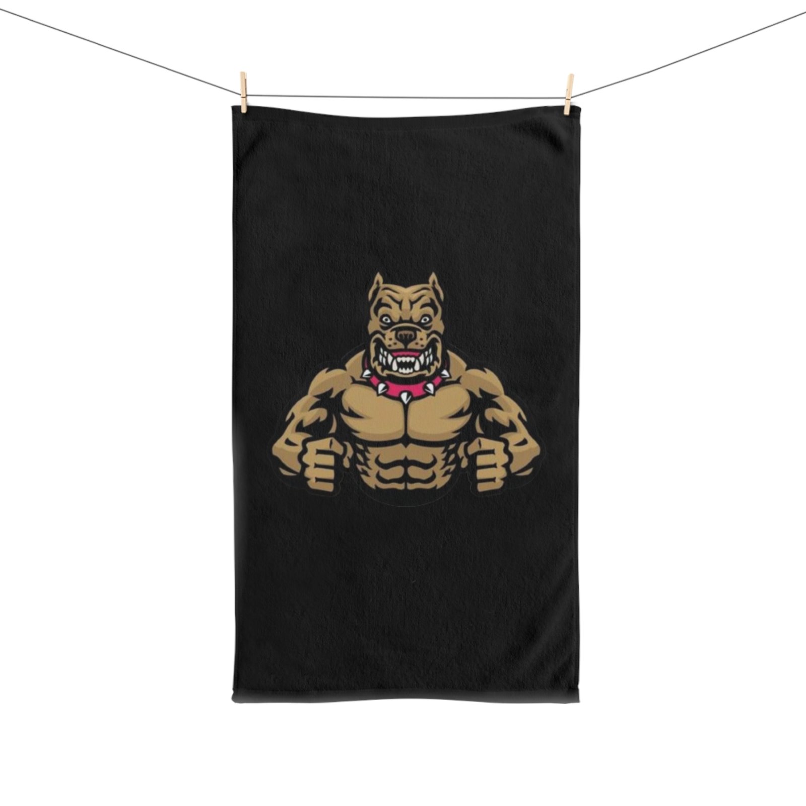 Boxer Plaid Hand Towel, Dog Lover Gift, Kitchen Decor, Pet Accessories, Unique Home Decor, Holiday Gift Idea - Image 3
