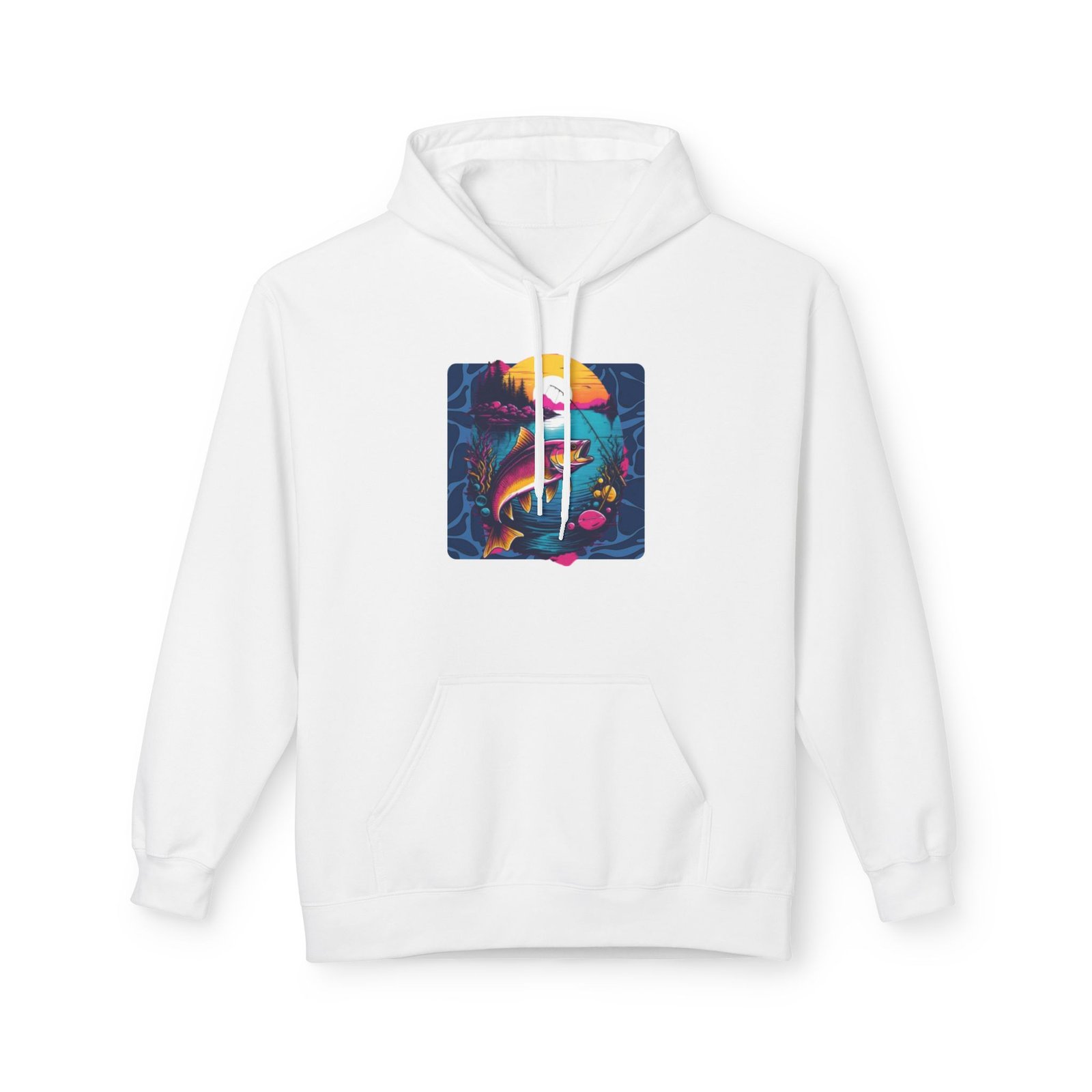 Fishing Adventure Water Sport Fleece Hoodie | Perfect Gift for Anglers, Outdoor Enthusiasts, Fishing Trips, Birthdays, and Summer