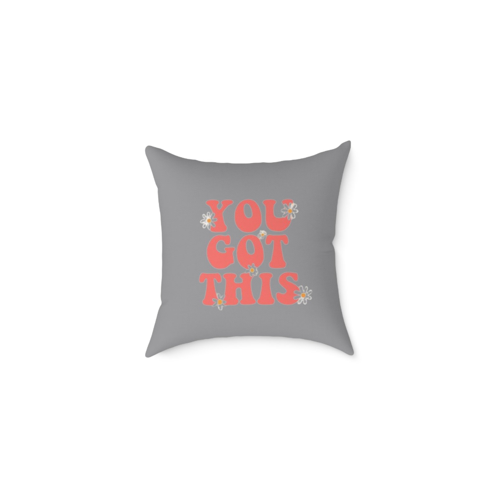 Positivity Self Help Square Poly Canvas Pillow