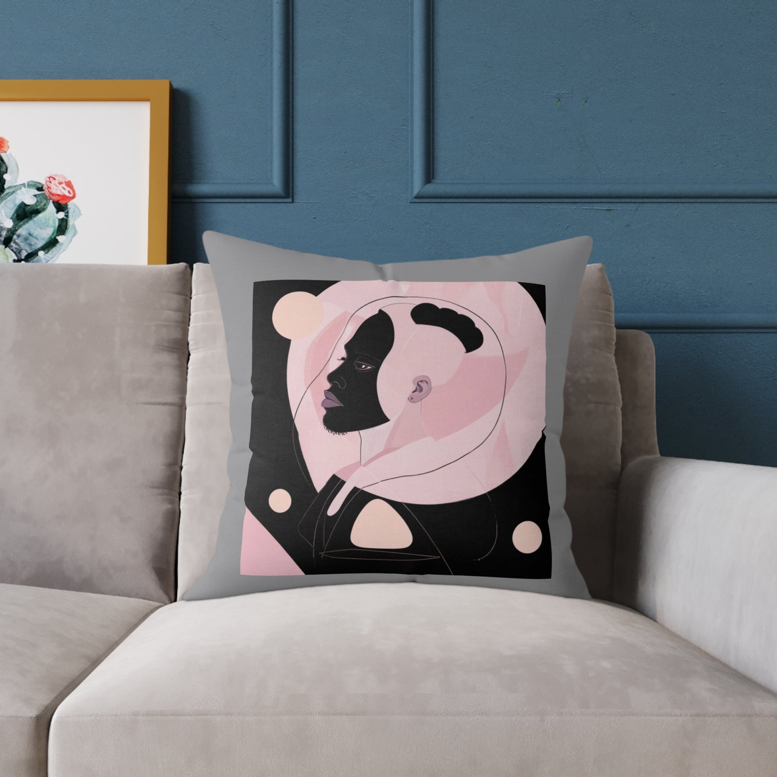 Abstract Square Poly Canvas Pillow - Image 11