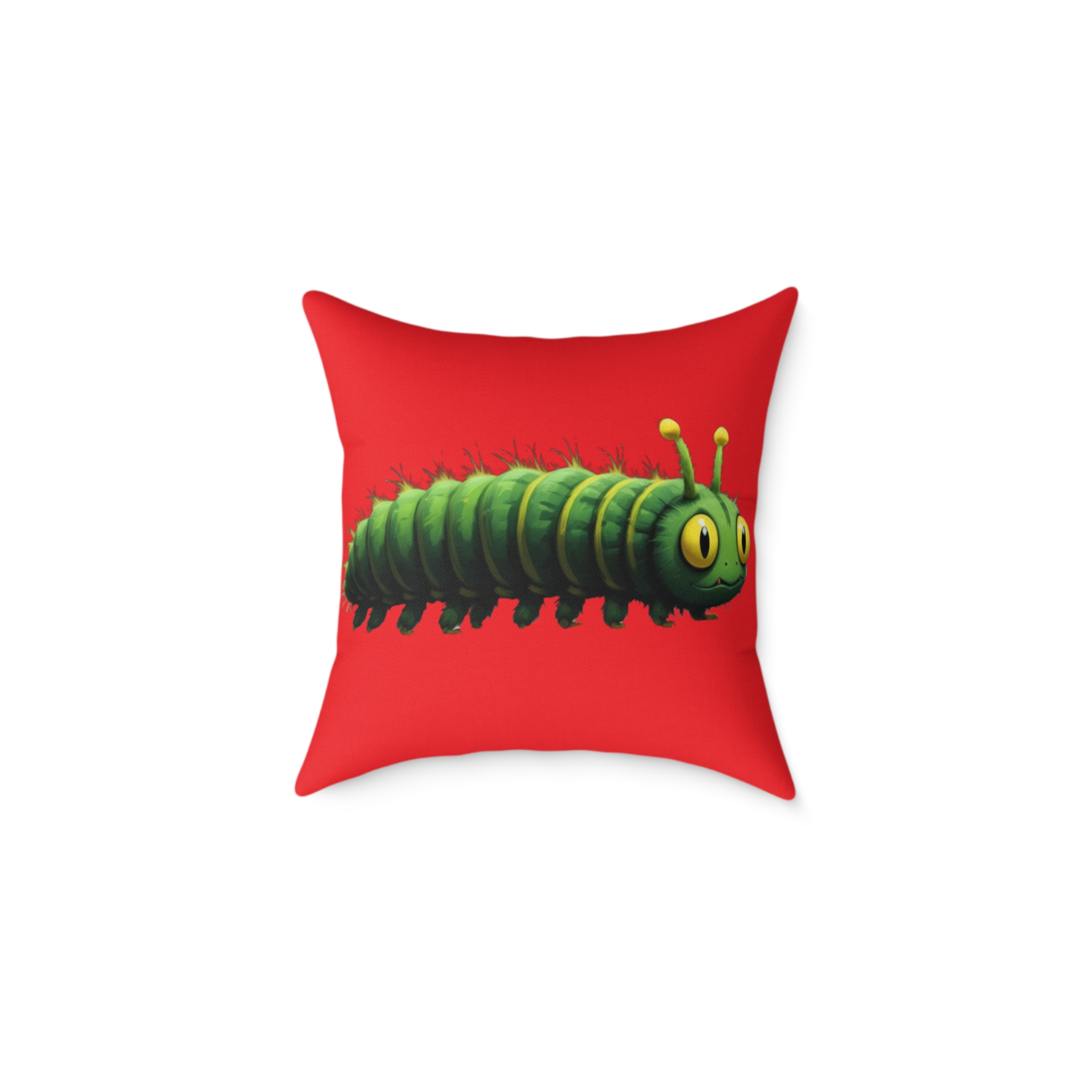 Catterpillar Square Poly Canvas Pillow - Image 5