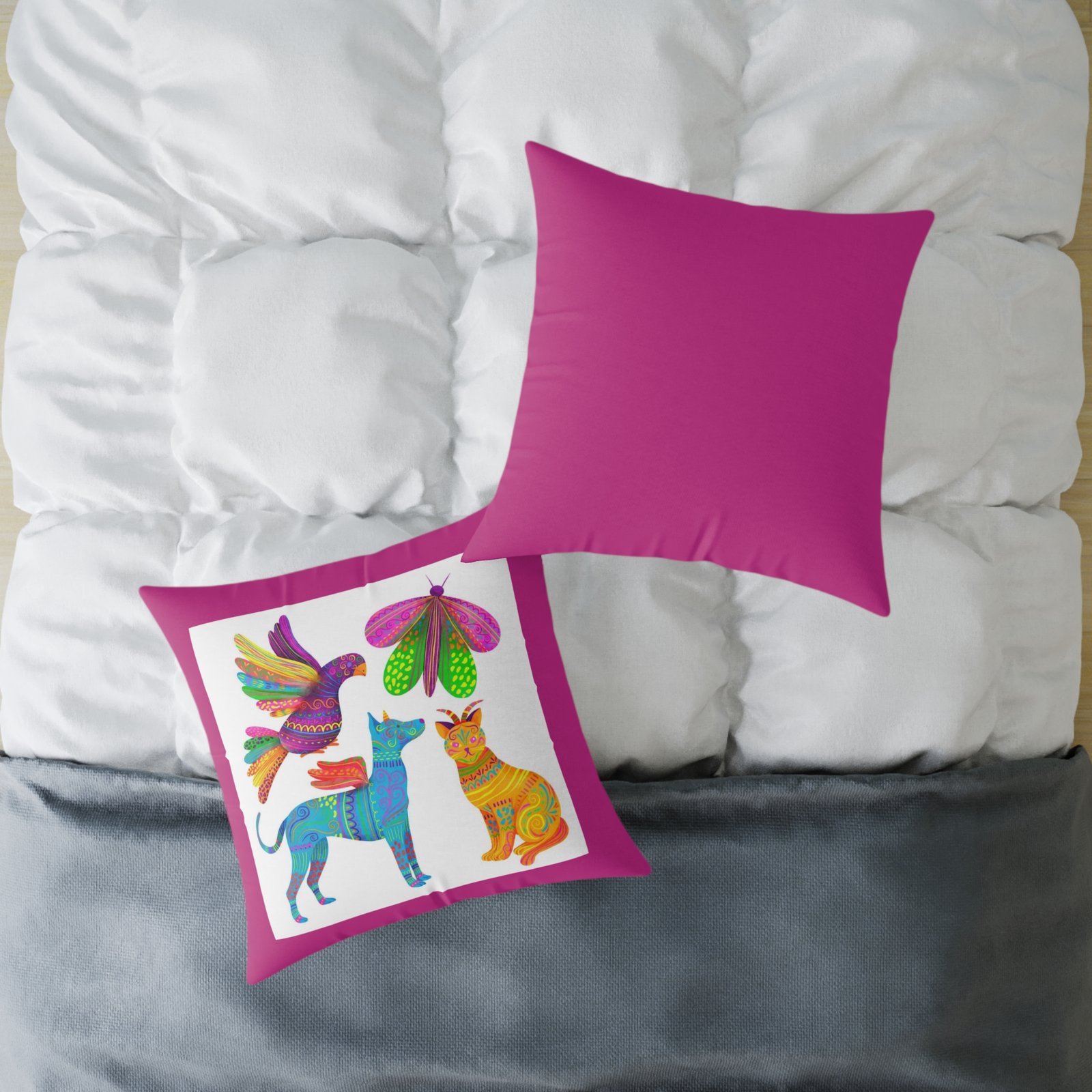 Mexico Square Poly Canvas Pillow - Image 16