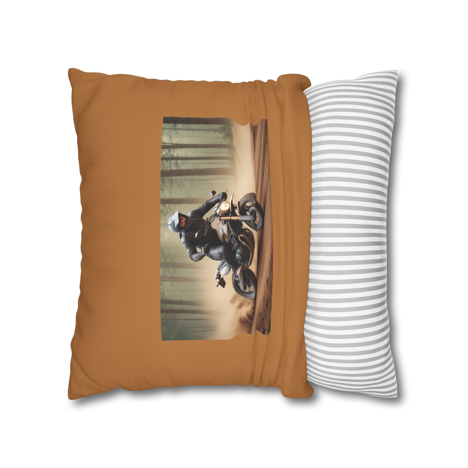 Scrambling Bikes Square Poly Canvas Pillowcase - Image 10