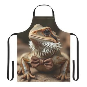 Bearded Dragon  Apron | 5-Color Straps | Perfect for Cooking, BBQ, Gift