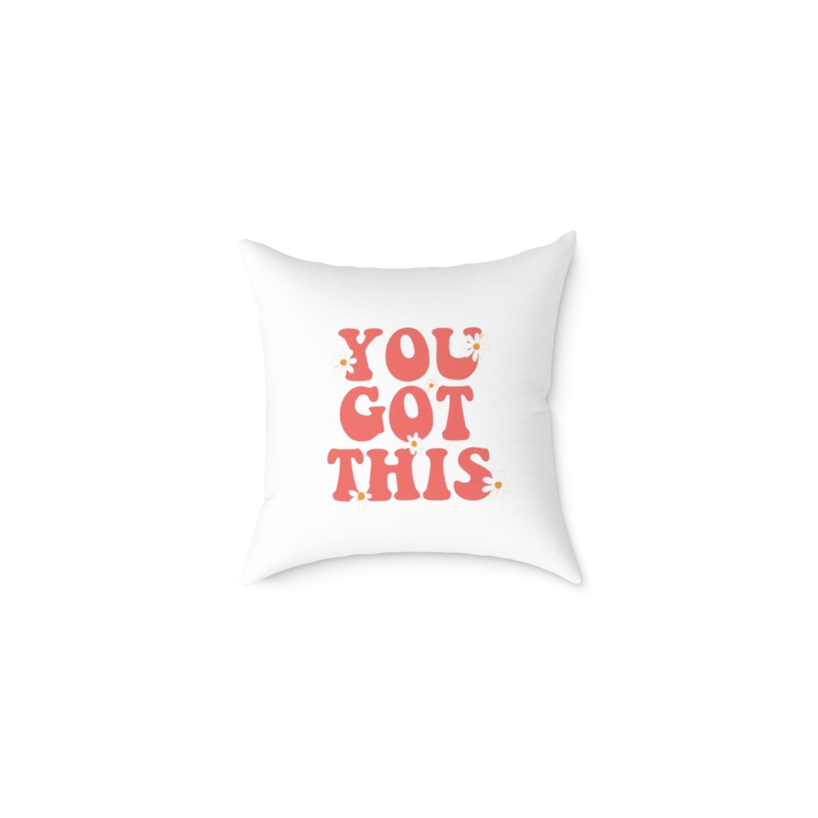 Positivity Self Help Square Poly Canvas Pillow