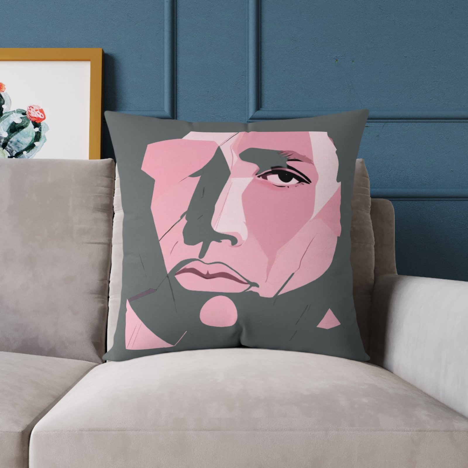 Abstract Square Poly Canvas Pillow - Image 15