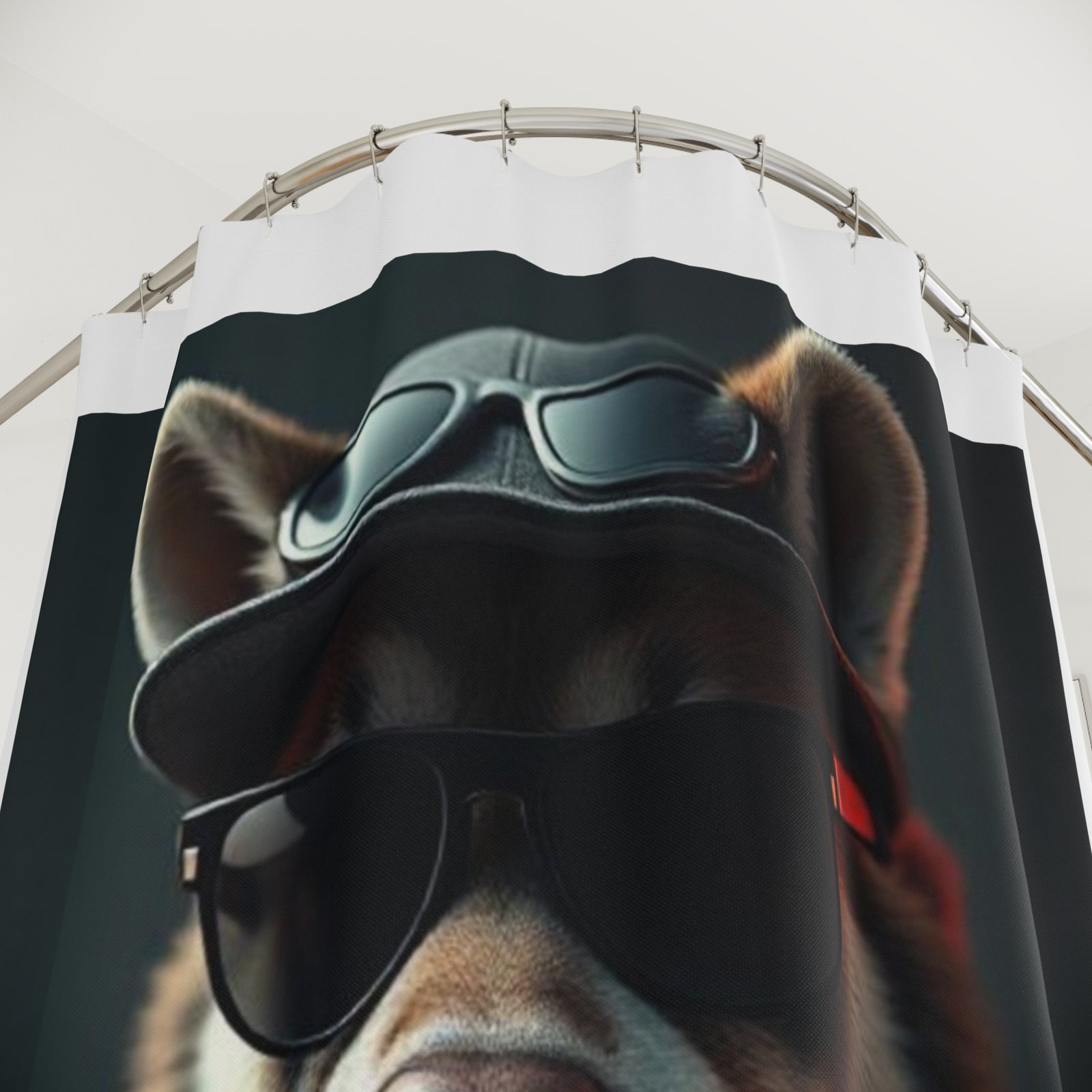 Pet Dog Lover Funny Shower Curtain | Cozy Pet Decor, Dog Lover Gift, Rustic Bathroom Accessory, Home Decoration - Image 2