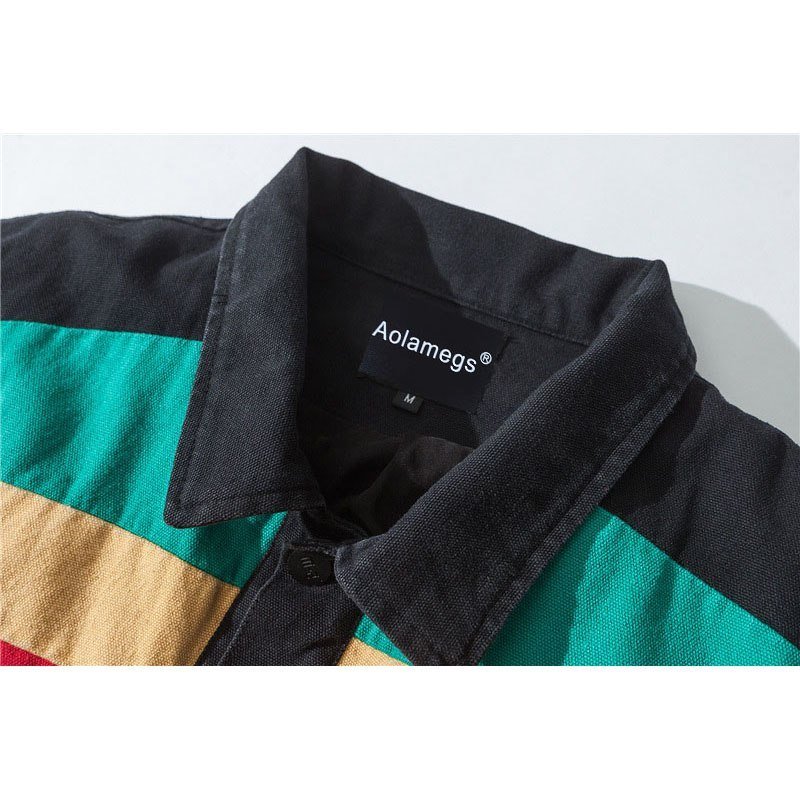Jamaica West Coast Embroidered Lapel Jacket Neutral Jacket - Image 7