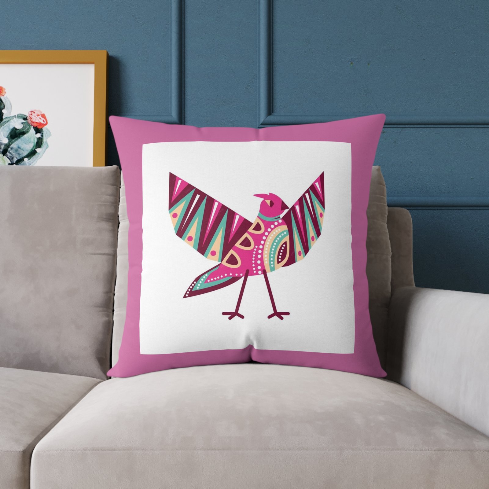 Mexico Square Poly Canvas Pillow - Image 15
